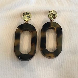 Rachel Comey Celeste Earrings NWT Tortoise Crystal